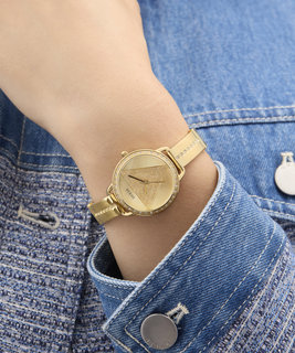 GUESS, Zlatá barva Tri Bellini hodinky