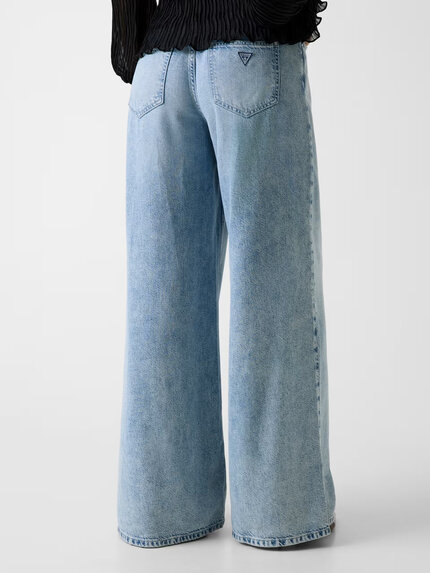 Módní Wide loose jeans, Modrá barva, 2026
