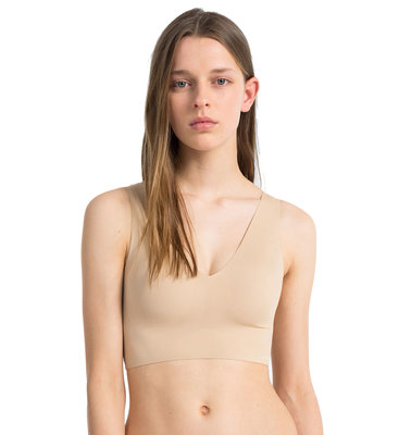 Calvin Klein Underwear – Podprsenka Invisibles, Béžová barva