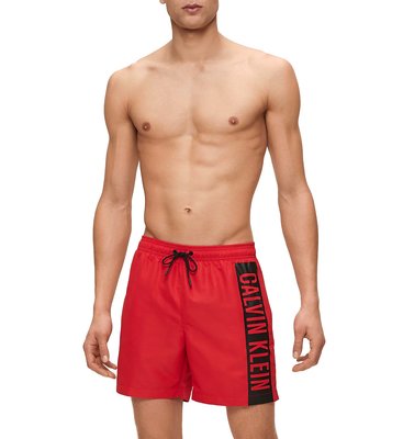 Intense plavky – Calvin Klein Swimwear, Červená barva Muži