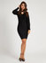 Rib šaty – Guess, Černá barva Ženy