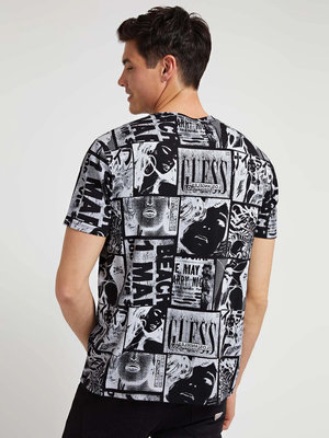 Módní Print tričko, Černá barva, 2022 1