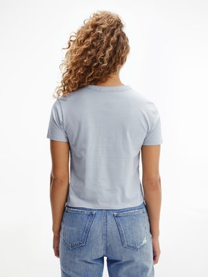 Calvin Klein Jeans – Two tone logo tričko, Modrá barva 1
