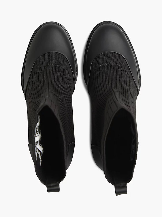 Platform kotníkové boty Černá barva Ženy