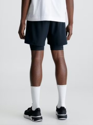 Woven šortky – Calvin Klein Performance, Černá barva Muži