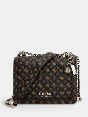 GUESS – Abey crossbody, Hnědá barva