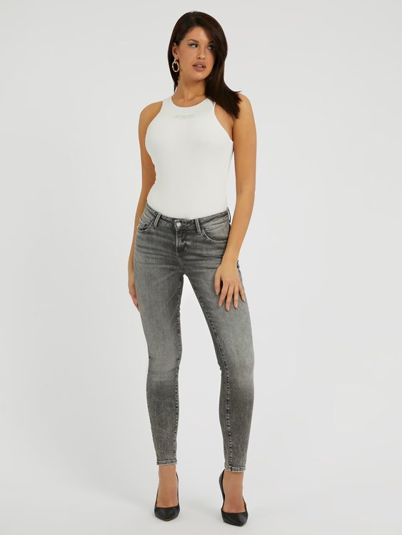 Módní Annette jeany, Šedá barva, 2023