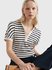 Luxusní Stripe Relaxed Polo triko, Bílá barva, S, M