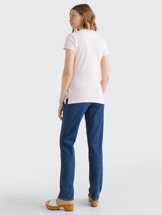 Módní Heritage polo triko, Růžová barva, 2023