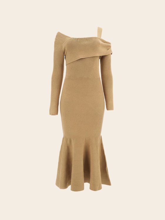 Béžová barva, Flare Dinah šaty