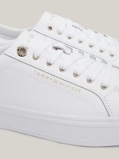 Luxusní Essential Vulc Leather tenisky, Bílá, Zlatá barva, 37, 38, 39, 40