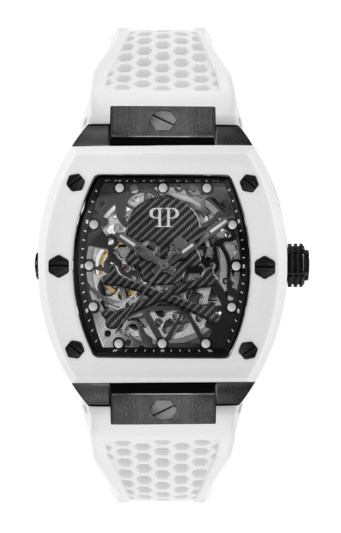 Philipp Plein – THE $KELETON hodinky, Bílá, Černá barva