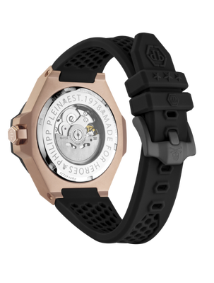 $KELETON ROYAL hodinky – Philipp Plein, Černá, Růžové zlato barva Muži