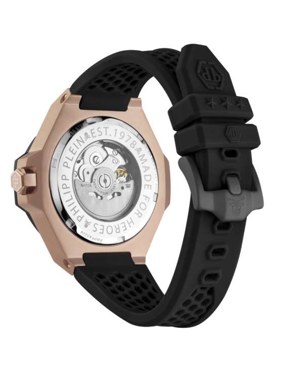 $KELETON ROYAL hodinky – Philipp Plein, Černá, Růžové zlato barva Muži