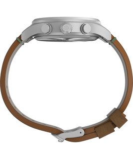 Luxusní Sierra hodinky, Hnědá, Stříbrná barva