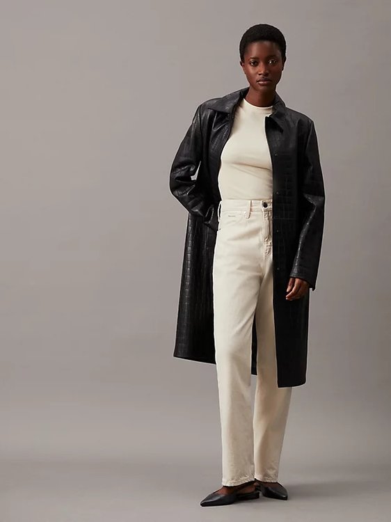 Modal Rib Slit Detail triko Béžová, Krémová barva Ženy