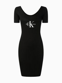 Luxusní Šaty Monogram, Černá barva, XS, S, M, L, XL