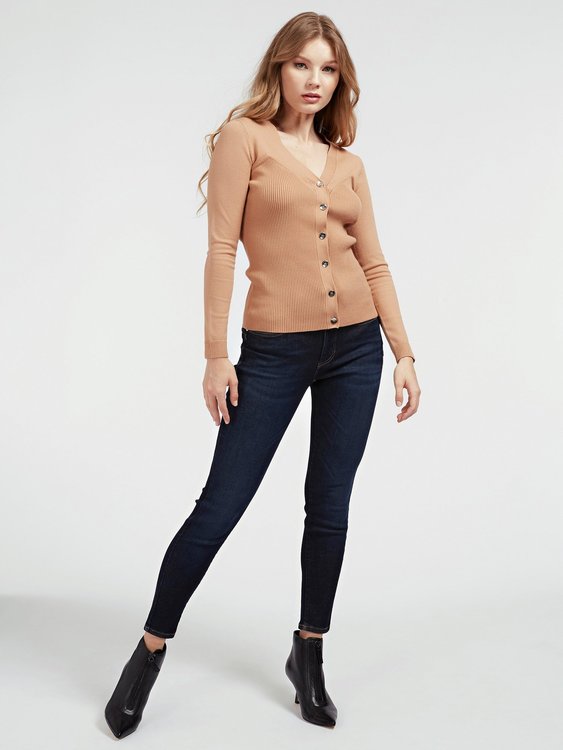 Kara svetr – Guess, Béžová barva Ženy, Ženy