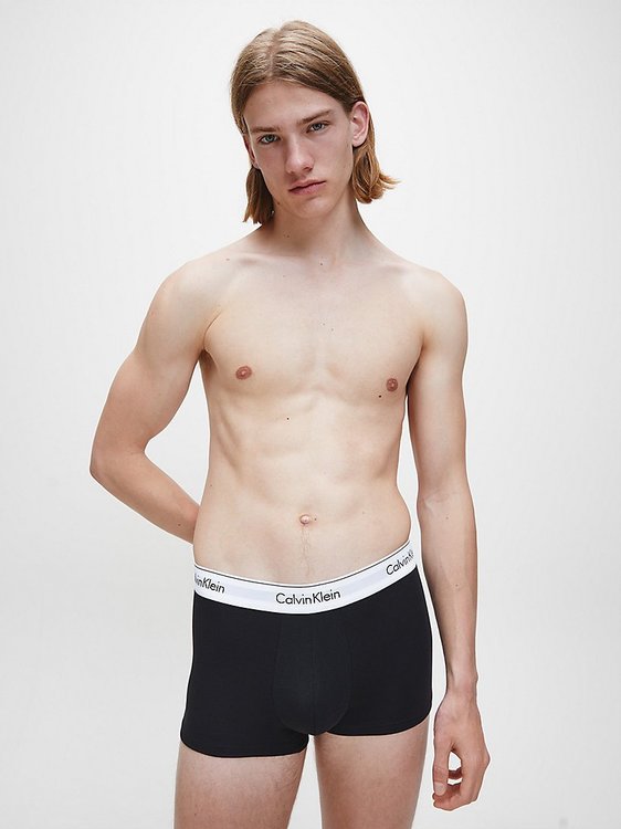Modern Cotton boxerky 2ks – Calvin Klein Underwear, Černá, Šedá barva Muži