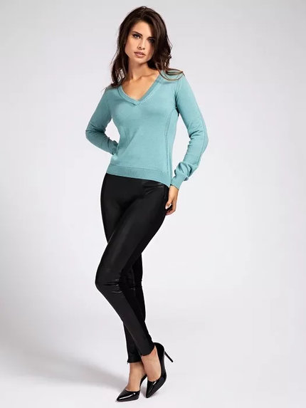 Luxusní Gladys svetr, Zelená barva, XS, S, M, L