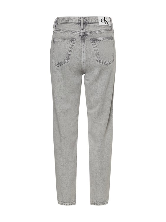 Calvin Klein Jeans – Logo mom jeans, Šedá barva 1