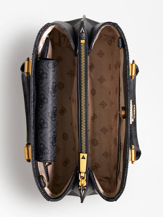 Módní Hensely kabelka, Černá barva, 2022, 2023