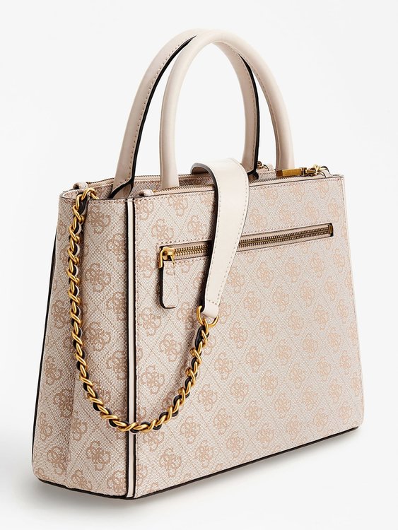 Izzy 4G logo kabelka – Guess, Krémová barva Ženy