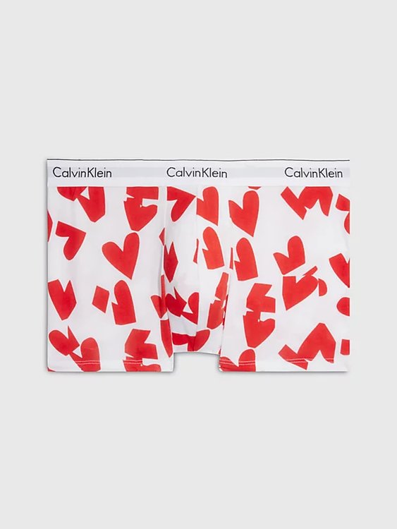 Calvin Klein Underwear – Modern Cotton boxery, Bílá, Červená barva