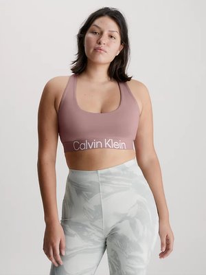 Calvin Klein Performance – Support podprsenka, Růžová barva