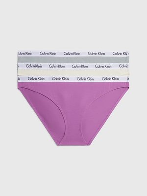 Calvin Klein Underwear – Carousel bikiny 3ks, Béžová, Fialová, Šedá barva