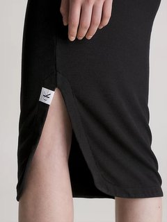 Luxusní Tar Rib šaty, Černá barva, M, L, XL