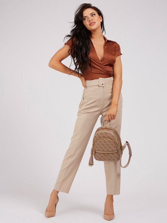 Manhattan batoh – Guess, Béžová barva Ženy