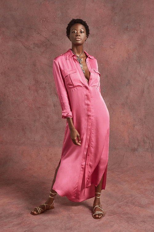 Módní Artemis šaty, Růžová barva, 2022