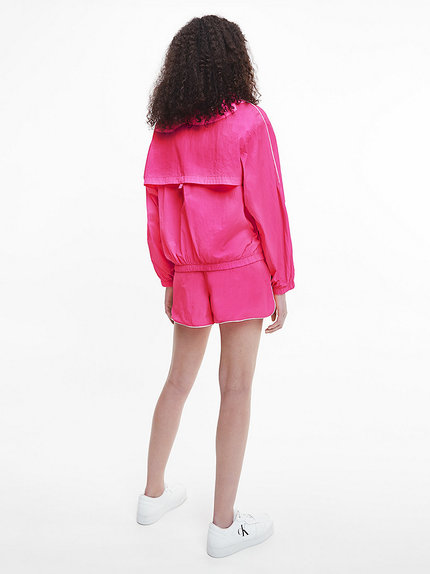 Módní Washed popower větrovka, Růžová barva, 2022