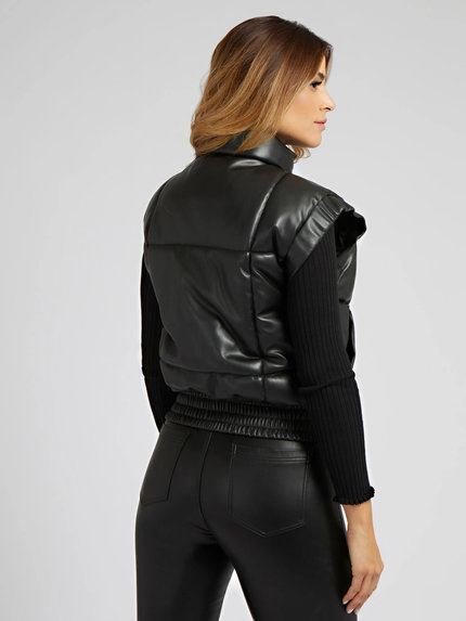 Módní Anne vesta, Černá barva, 2022