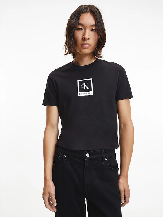 Small polaroid tričko – Calvin Klein Jeans, Černá barva Muži