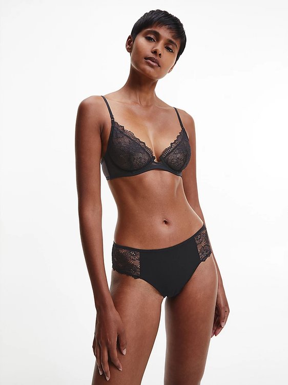 Black Lace hipstery – Calvin Klein Underwear, Černá barva Ženy