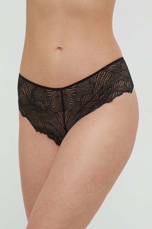 Geo Lace hipstery – Calvin Klein Underwear, Černá barva Ženy