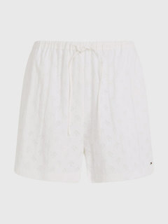 Devore kraťasy Bílá barva Ženy