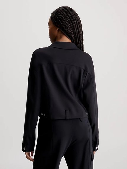 Módní Milano Utility košile, Černá barva, 2024