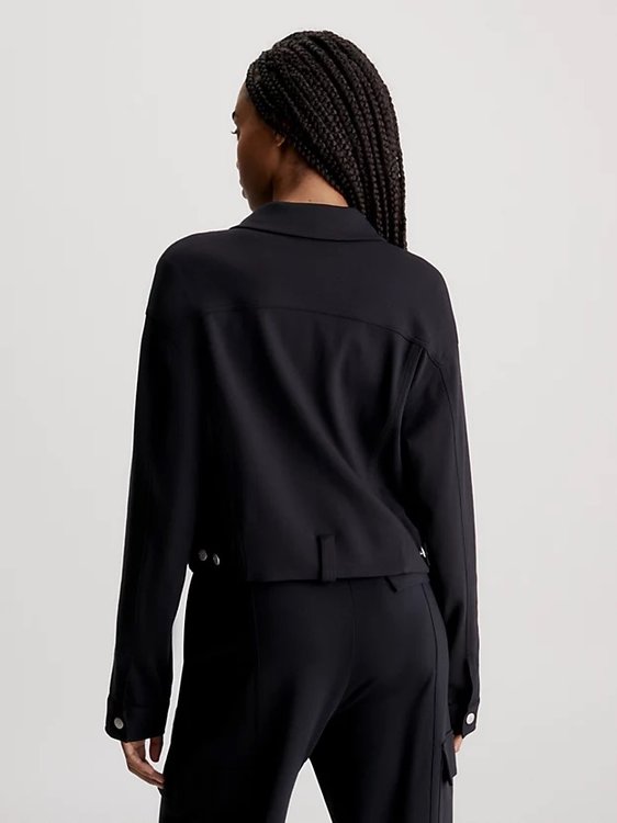 Módní Milano Utility košile, Černá barva, 2024