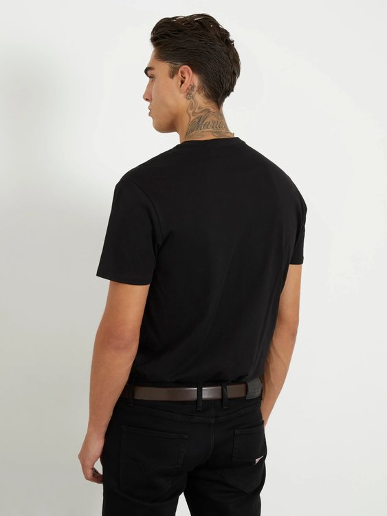 Gold Crest triko – GUESS, Černá barva Muži