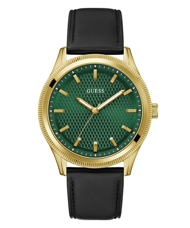 GUESS – Dex hodinky, Černá, Zlatá barva
