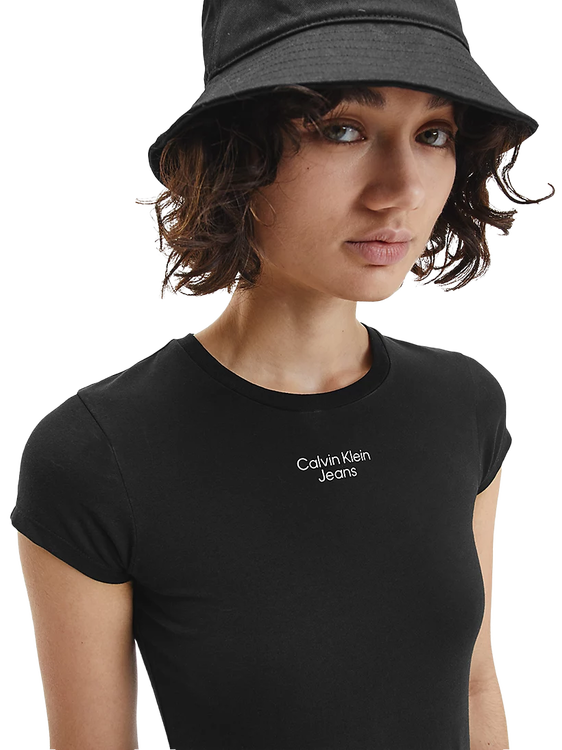 Luxusní Stacked triko, Černá barva, XS, S, M, L, XL