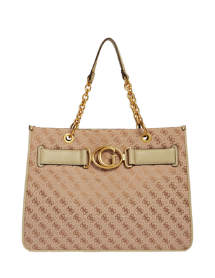 Guess – Aileen tote kabelka, Hnědá barva