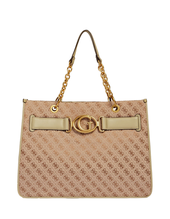 Guess – Aileen tote kabelka, Hnědá barva