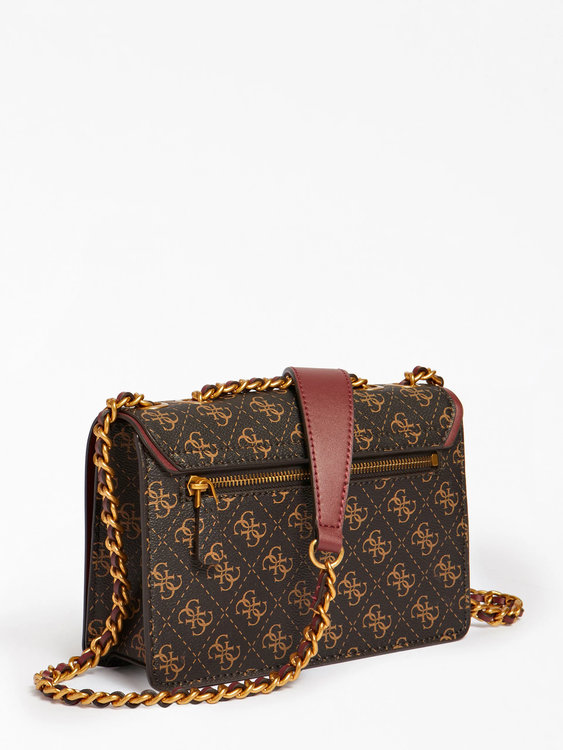 Módní Izzy 4G logo crossbody, Hnědá barva, 2022