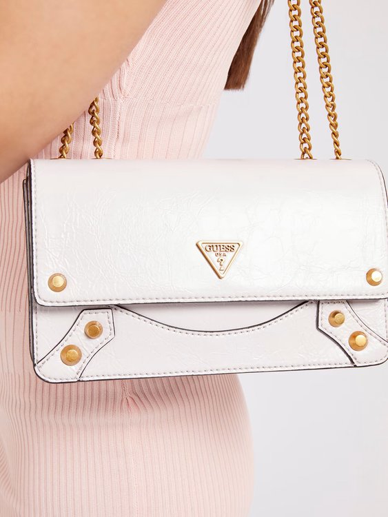Luxusní Amantea crossbody, Bílá, Krémová barva