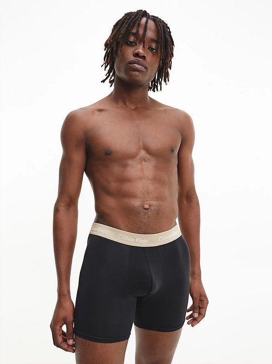 Módní Cotton boxery 3ks, Černá barva, 2022