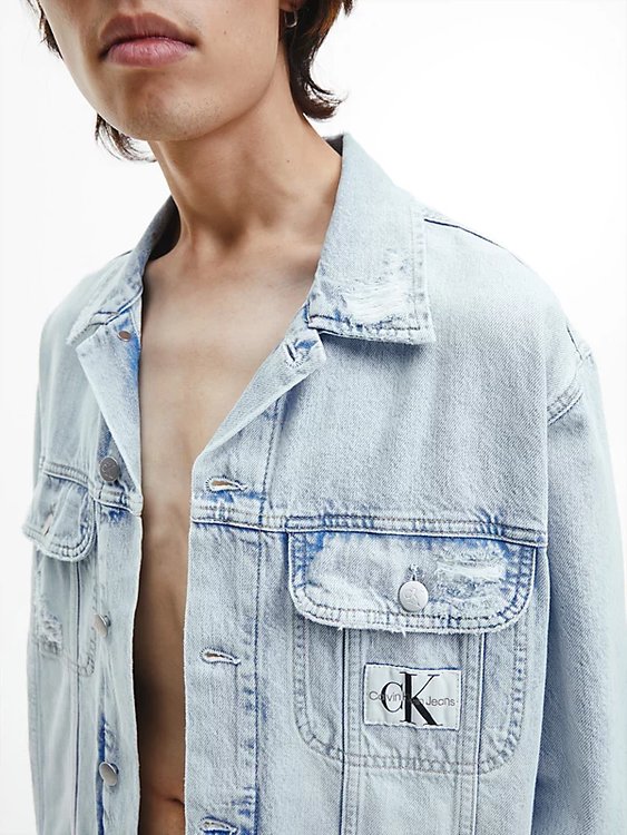 Luxusní J30J322381-1AA bunda denim, M, L, XL